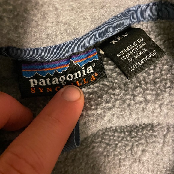 Vintage 1990s deep pile synchilla heavyweight Patagonia fleece snap t - Picture 5 of 11